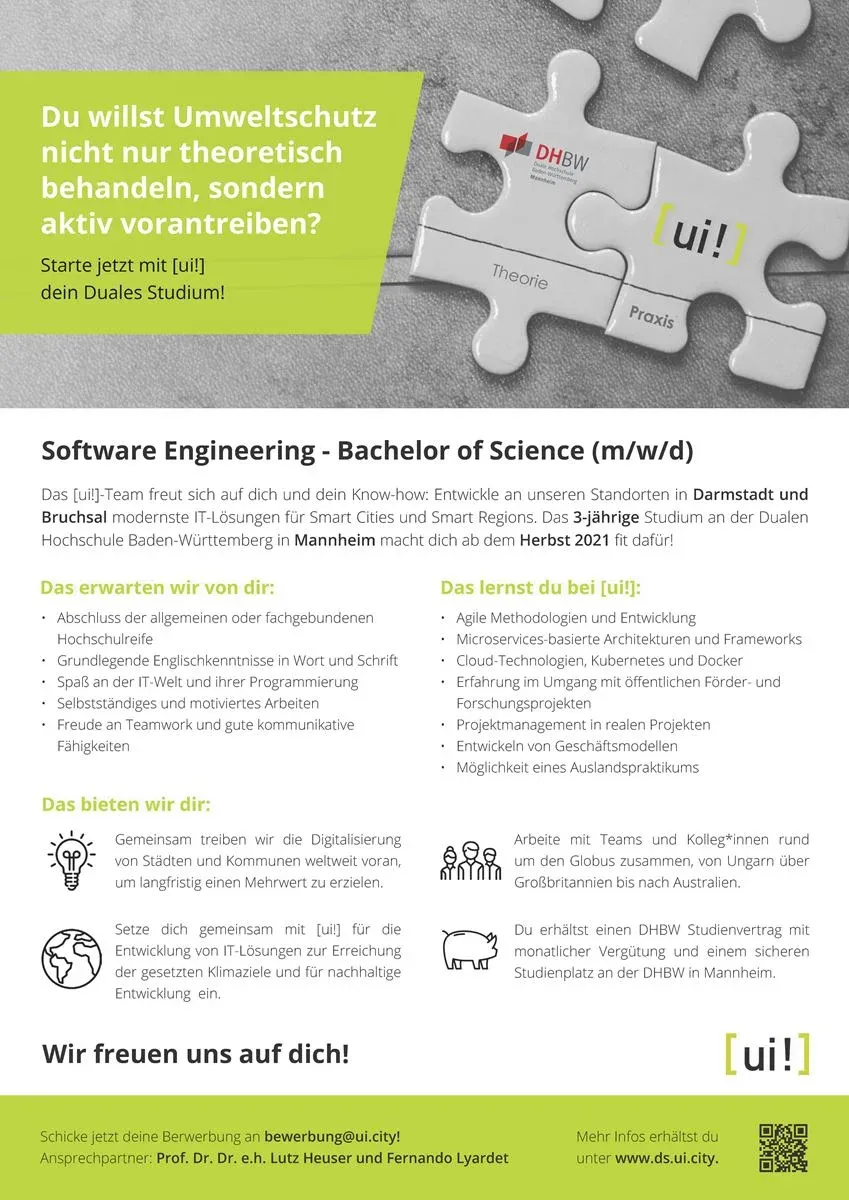 Software Engineer - Ausbildung zum Bachelor of Science (m/w/d)